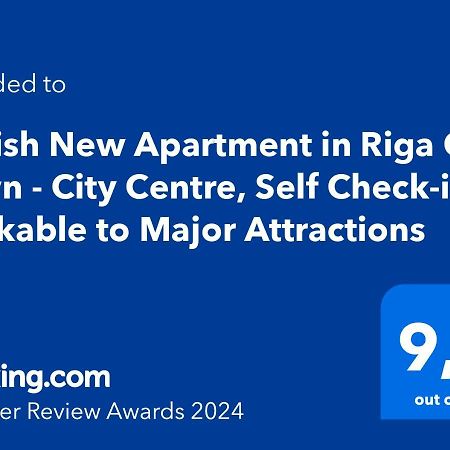 Stylish New Apartment In Riga Old Town - City Centre, Self Check-In, Walkable To Major Attractions Luaran gambar
