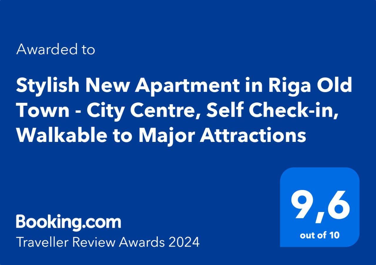 Stylish New Apartment In Riga Old Town - City Centre, Self Check-In, Walkable To Major Attractions Luaran gambar